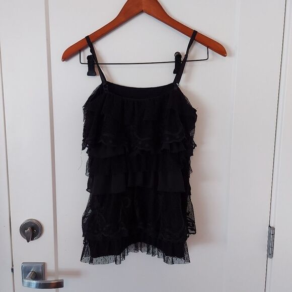 TEMPERANCE ruffle lace tank top - Picture 5 of 11